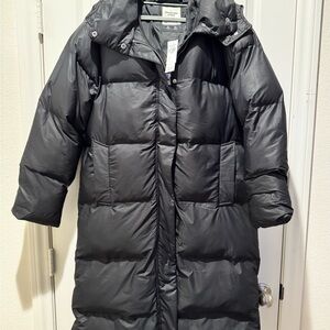 NWT Abercrombie & Fitch Puffer Black Coat Jacket - Size M